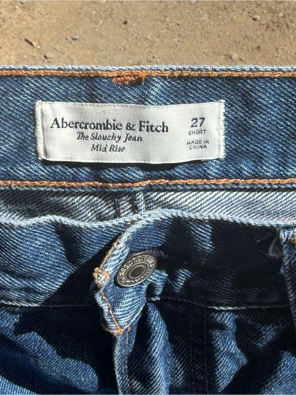 Abercrombie & Fitch Mid Rise Blue womens Jeans
